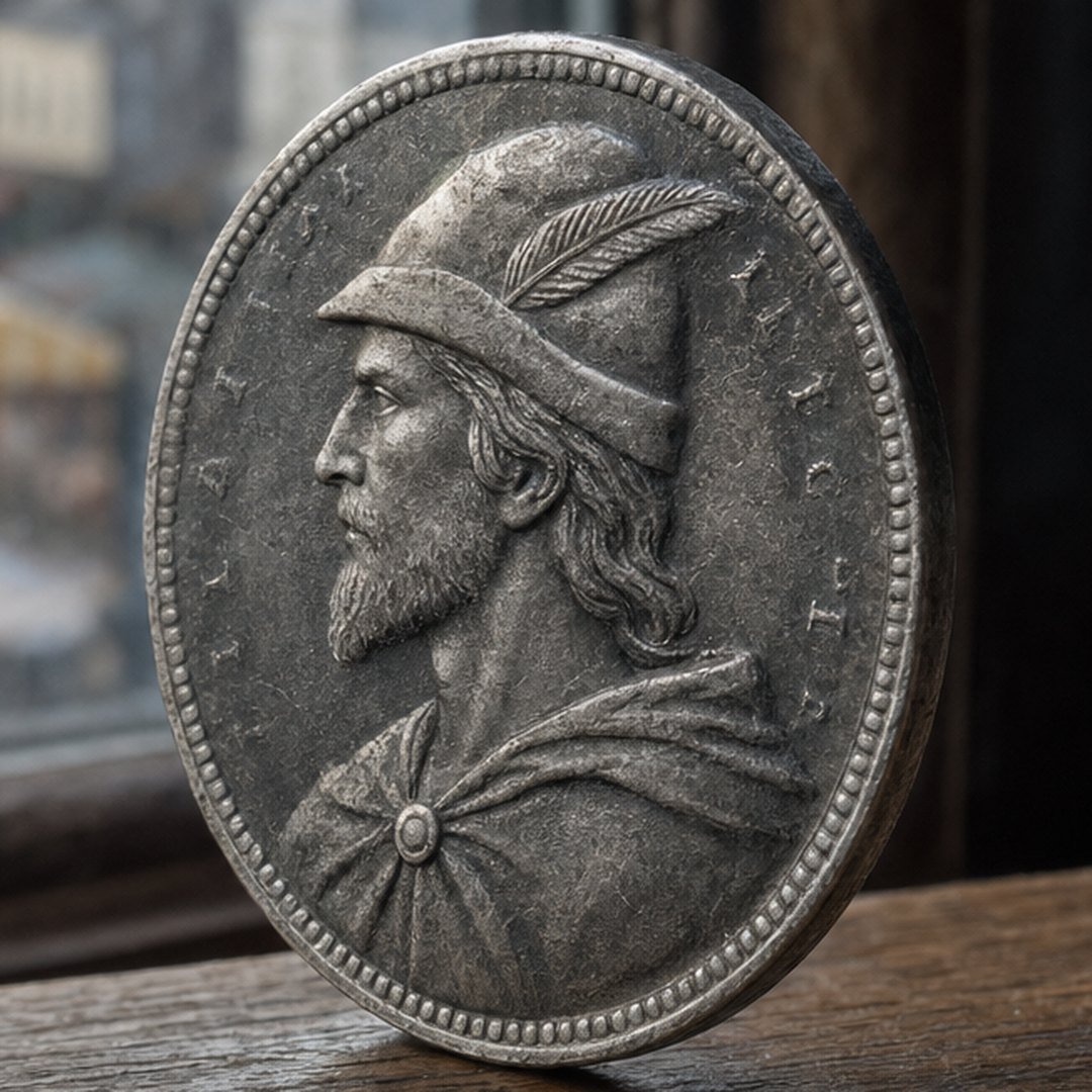 The obverse, full frontal
